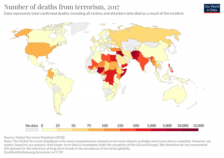Fatalities from terrorism 3